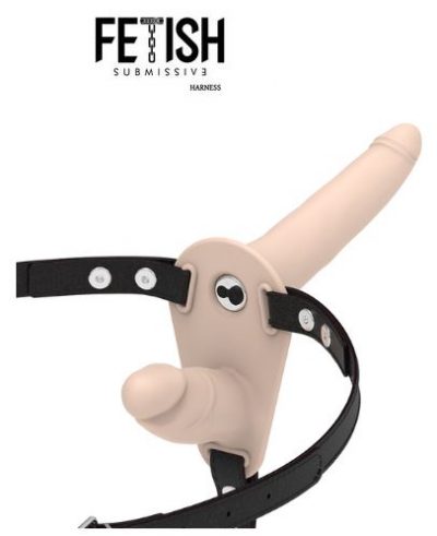 Arnés Doble Penetración Vibrador Recargable Flesh Up - Imagen 3