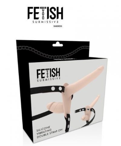 Arnés Doble Penetración Vibrador Recargable Flesh Up - Imagen 5