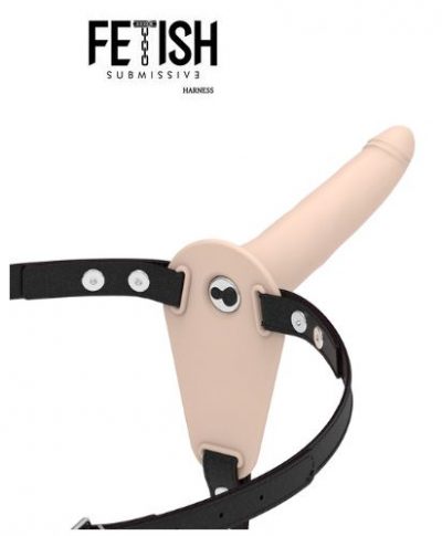 Arnés con vibrador de 15 cm Fetish - Imagen 4