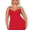 chemise jolierose rojo xxl