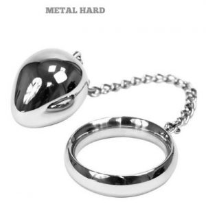 Cock Ring con Cadena con Bola Metal