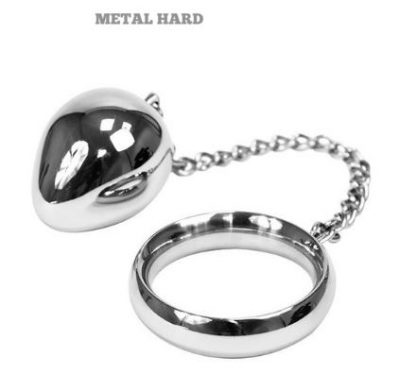 Cock Ring con Cadena con Bola Metal