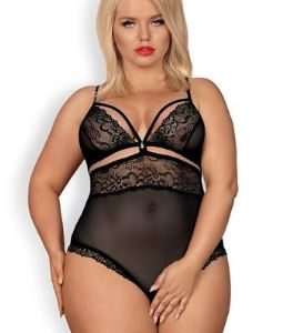 Teddy con Abertura Negro Jolieblack XXL