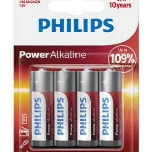 Pilas alcalinas AA Philips recargables