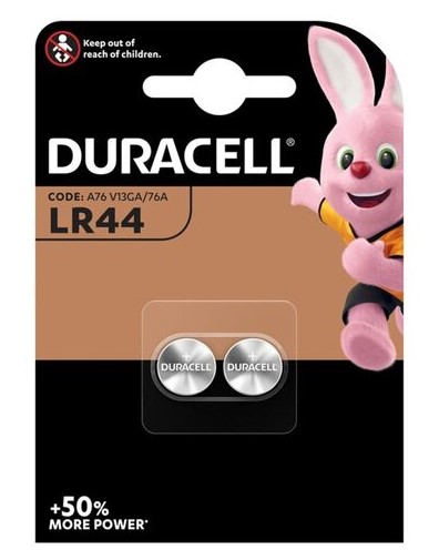 Pila alcalina Duracell LR44 2 unidades