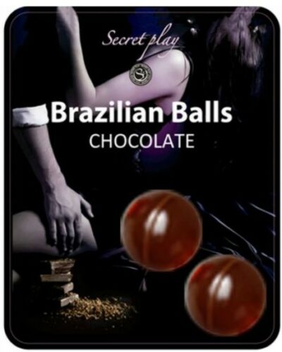bolas lubricante Brazilian 2 unidades chocolate