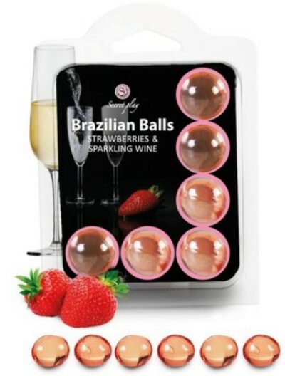 set 6 bolas lubricante Brazillian Secretplay